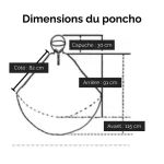 vêtement de pluie vélo rouge à pois