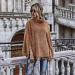 poncho peluche pour un look décontracté