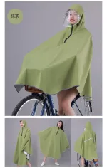 poncho imperméable pour vélo vert