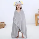 poncho éléphant gris pour enfant