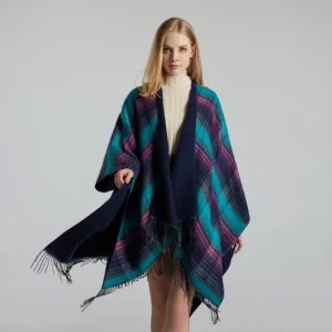 cape carreaux femme