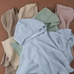 cape de bain pour bébé assortie