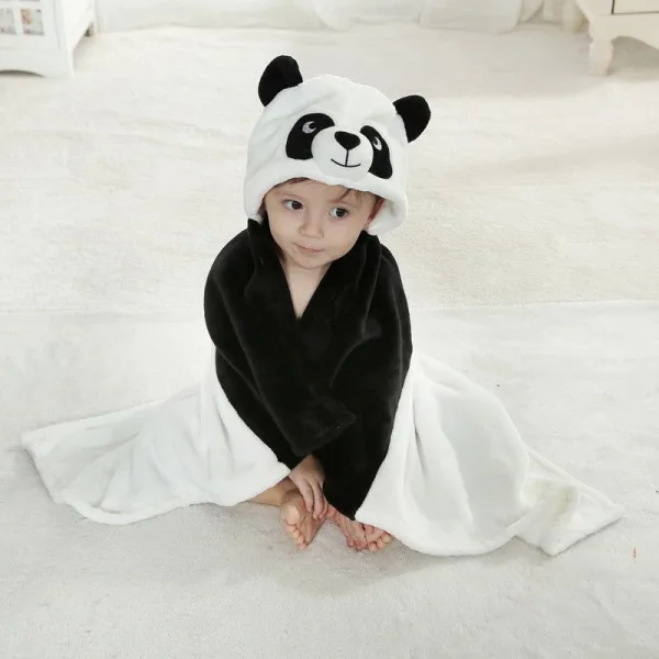 cape de bain bébé panda