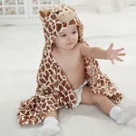 cape de bain bébé vache