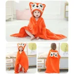 cape de bain pour enfant renard