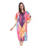poncho de bain coloré