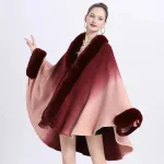 cape femme en fourrure chic