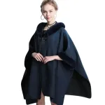 cape poncho femme à motifs