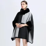 cape tendance fausse fourrure femme