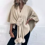 châle coloré automne femme