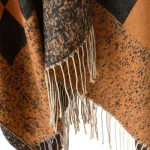 châle plaid chic en cachemire