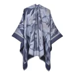 poncho en tricot pour femme