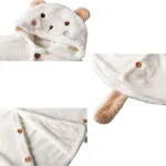 poncho pour enfant en polaire