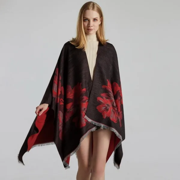 foulard poncho femme