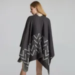 poncho femme en laine