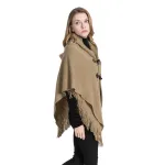 poncho en laine pour femme