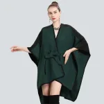 cape élégante femme ceinturée