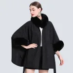 cape noire femme tendance