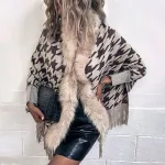 poncho laine doux