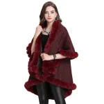 poncho féminin pour l'hiver