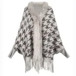 poncho d'hiver tendance