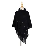 mode poncho col boule