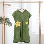 poncho en microfibre doux