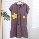 peignoir microfibre femme