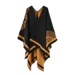 plaid poncho hiver femme