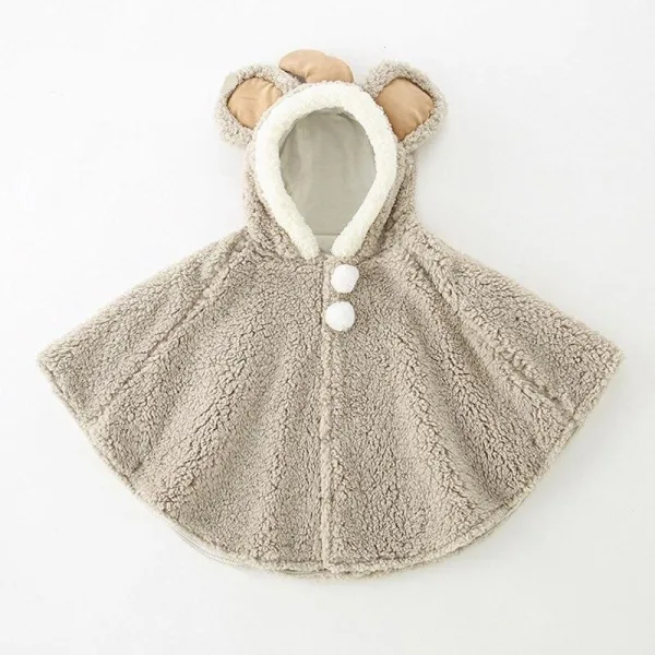 poncho à capuche enfant