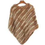 vêtement d'hiver poncho femme
