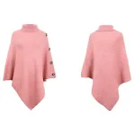 poncho à porter avec boutons