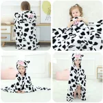 cape de bain bébé vache