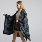 poncho élégant pour femme grande taille