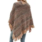 poncho coloré pour femme