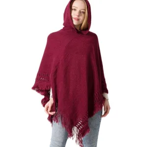 poncho avec capuche