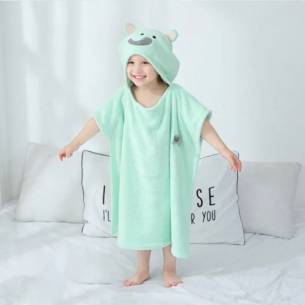 poncho bain enfant eléphant