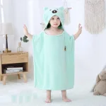 poncho bain enfant ours