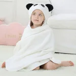 poncho bain enfant panda