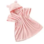 poncho bébé en éponge doux