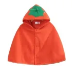 poncho pour bébé en coton avec capuche