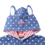 poncho bébé à pois pour la plage
