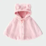 poncho bébé fille en laine