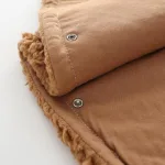 poncho bébé en laine douce agneau