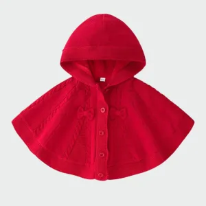poncho bébé tricot