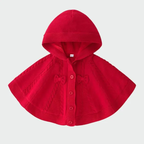 poncho bébé tricot