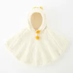 poncho blanc fille
