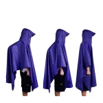 poncho waterproof bleu