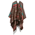 poncho bohème oversized
