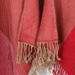 châle en cachemire femme avec franges